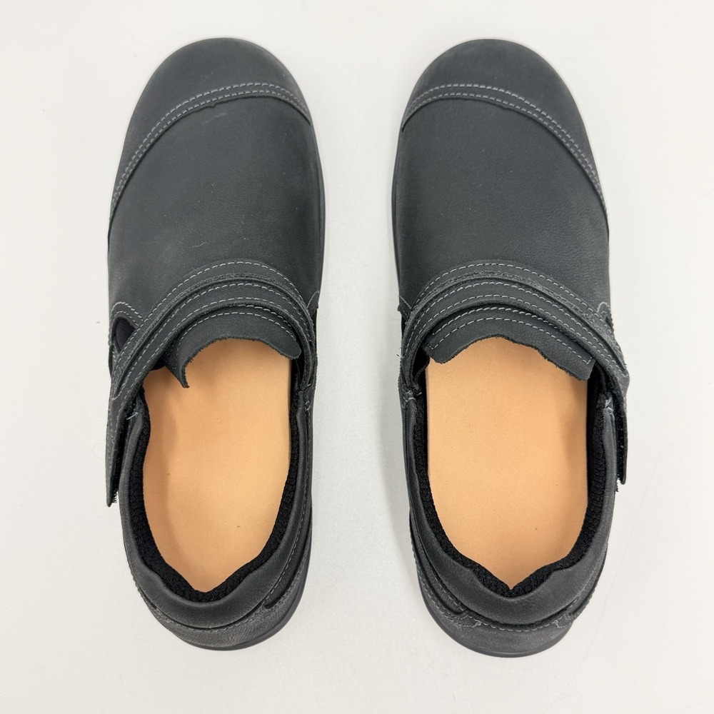 Orthofeet Solerno 813 Women's 9 D Wide Black Leather Orthopedic Comfort Shoes - Picture 7 of 11